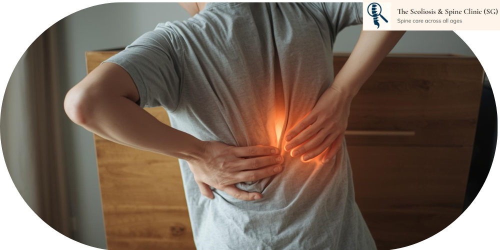 Back pain illustration